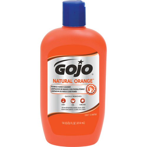 Natural Orange Hand Cleaner, Pumice, 414 ml, Bottle, Citrus/Orange Trail Hammer and Bolt
