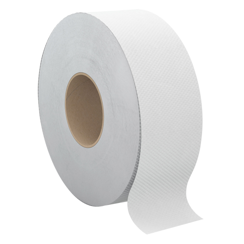 Pro Select&reg; Toilet Paper, Jumbo Roll, 1 Ply, 2000' Length, White Trail Hammer and Bolt