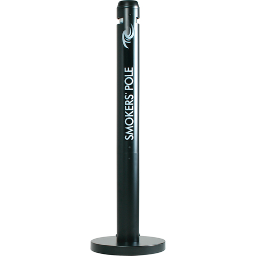 Smokers' Pole Cigarette Receptacle, Free-Standing, Aluminum, 41" Height Trail Hammer and Bolt