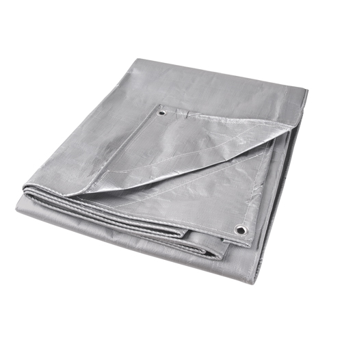 Tarp, Super Heavy-Duty, Silver, 10' x 8' x 12 mils Trail Hammer and Bolt