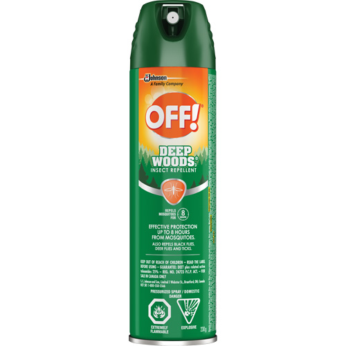 OFF! Deep Woods&reg; Insect Repellent, 25% DEET, Aerosol, 230 g Trail Hammer and Bolt