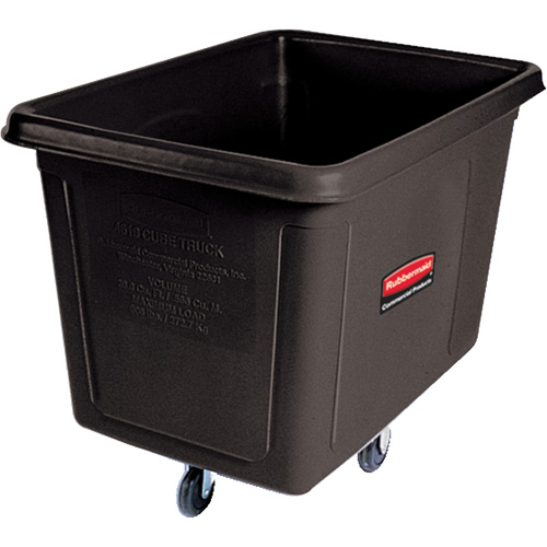 Bulk Cube Truck, Polyethylene, 48" L x 34-1/16" W x 36-1/2" H, 20 cu.ft. Volume, 600 lbs. Capacity Trail Hammer and Bolt