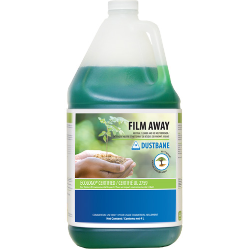 Film Away Neutral Detergent and Ice Melt Remover, Jug, 4 L Trail Hammer and Bolt