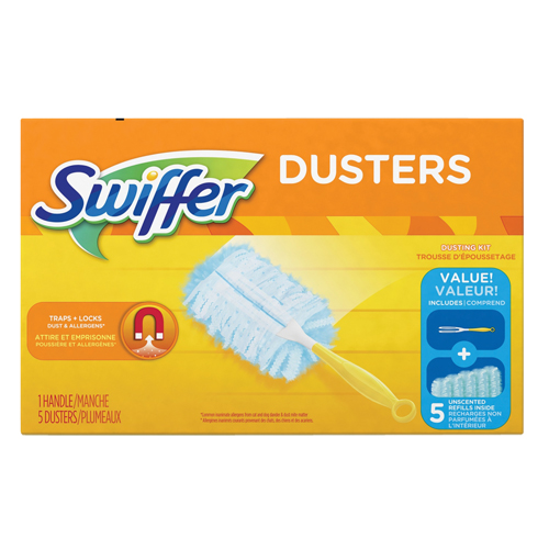 Duster Kit, Slip On Style, Microfibre, 5" L x 3-1/2" W Trail Hammer and Bolt