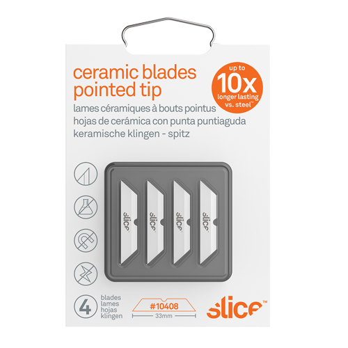 Slice Pointed-Tip Ceramic Box Cutter Blades, Single Style Trail Hammer and Bolt