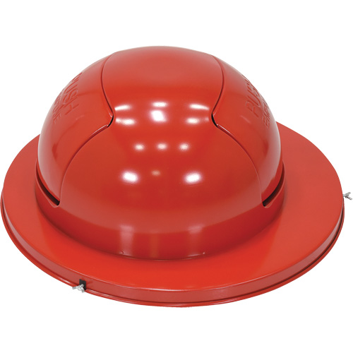Drum Waste Disposal Top, Dome Lid, Metal, Fits Container Size: 23-1/2" Dia. Trail Hammer and Bolt