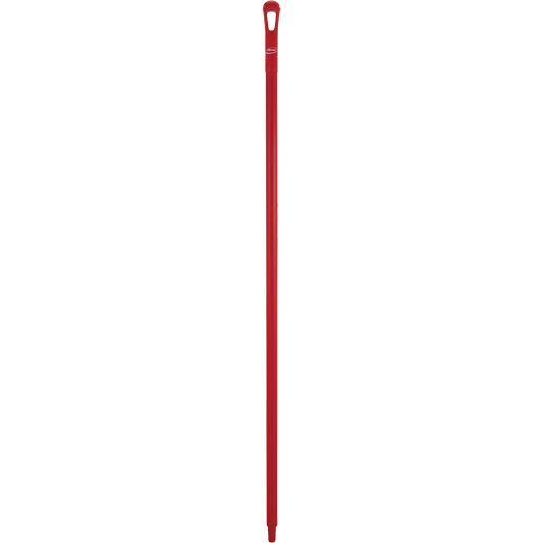 Ultra Hygiene Handle, Broom/Scraper/Squeegee, Red, Ergonomic, 59" L Trail Hammer and Bolt