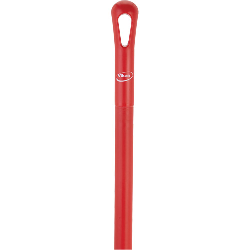 Ultra Hygiene Handle, Broom/Scraper/Squeegee, Red, Ergonomic, 59" L Trail Hammer and Bolt