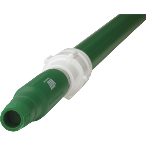 Deck Scrub Handle, Brush/Pad Holder, Green, Telescopic, 62"-113" L Trail Hammer and Bolt