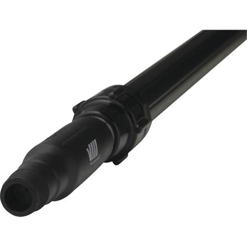 Deck Scrub Handle, Brush/Pad Holder, Black, Telescopic, 62"-113" L Trail Hammer and Bolt