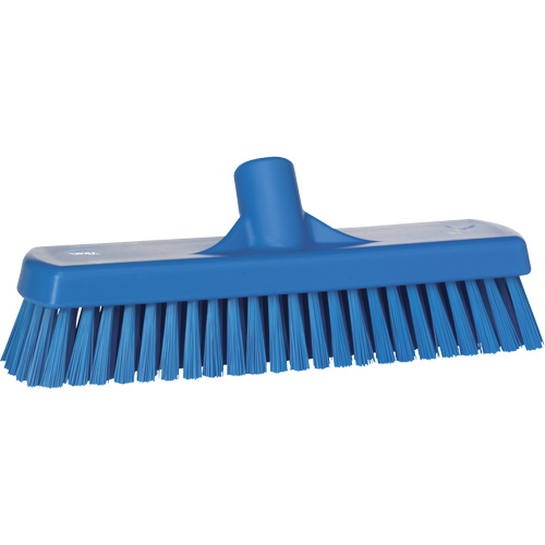 Deck & Wall Scrub Brush, Stiff Bristles, 12", Polyester, Blue Trail Hammer and Bolt