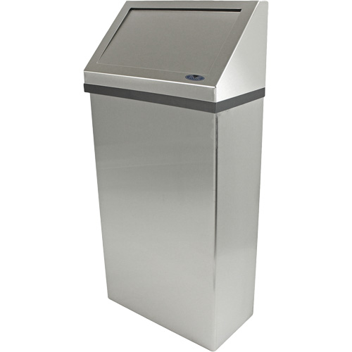 Poubelle murale, Acier inoxydable, 13,2 gal. US Trail Hammer and Bolt