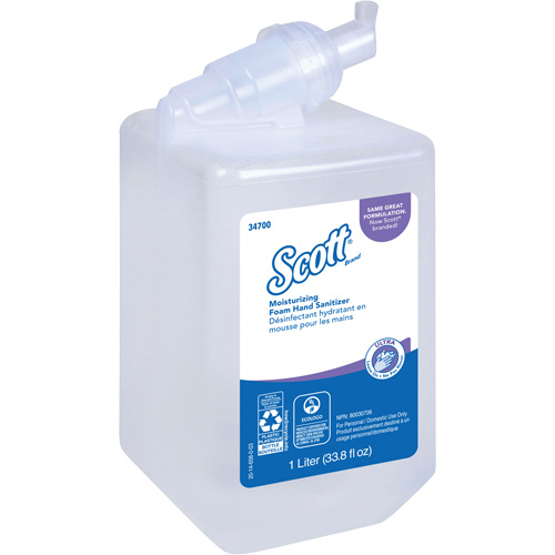 Scott&reg; Control Super Moisturizing Foam Hand Sanitizer, 1000 ml, Cartridge Refill, 70% Alcohol Trail Hammer and Bolt