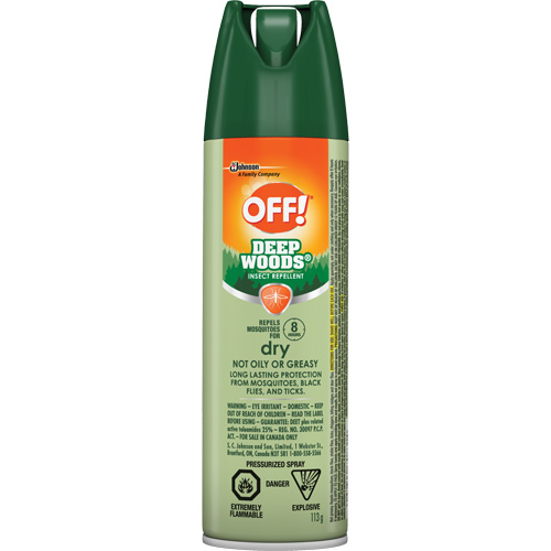 OFF! Deep Woods&reg; Insect Repellent, 25% DEET, Aerosol, 113 g Trail Hammer and Bolt