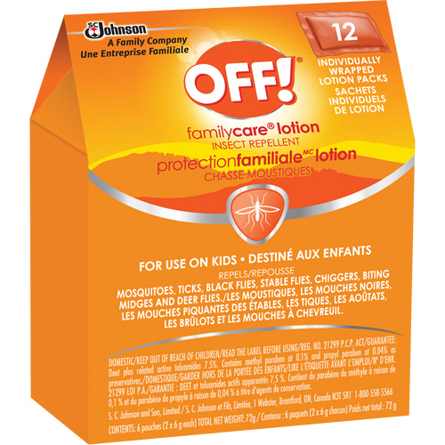 OFF! FamilyCare&reg; Insect Repellent, 7.5% DEET, Lotion, 6 g Trail Hammer and Bolt