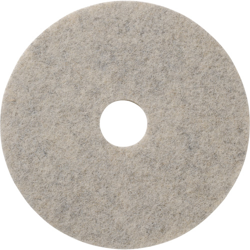 Combo Floor Pads, 19", Buffing/Burnishing, Beige Trail Hammer and Bolt