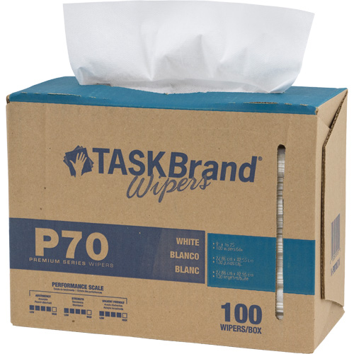 TaskBrand&reg; P70 Premium Series Wipers, Heavy-Duty, 16-3/4" L x 8-1/4" W Trail Hammer and Bolt