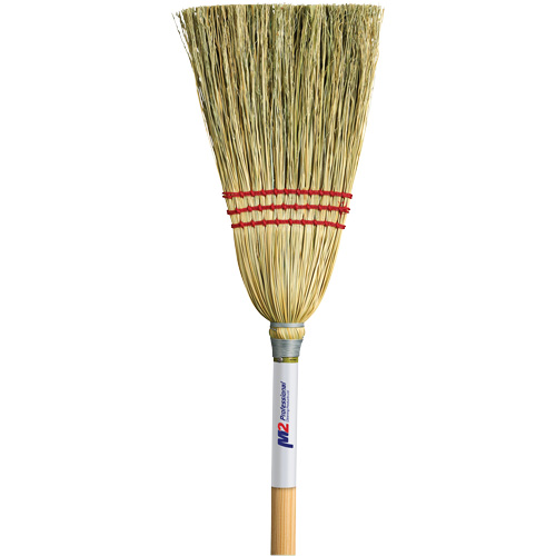 Lobby Corn Broom, 3-String, Wood Handle Trail Hammer and Bolt