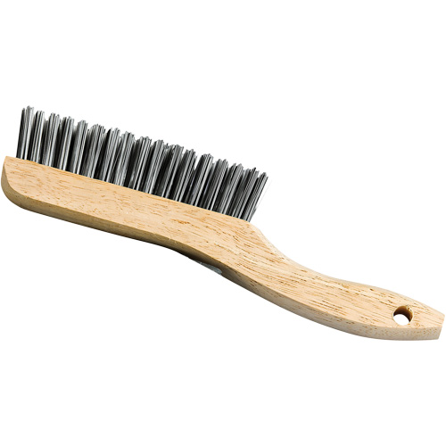 Brosse &agrave; manche en patin, Acier, 4 x 16 rangs de fils, Longueur 9-3/4" Trail Hammer and Bolt