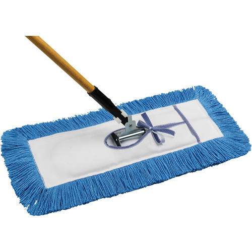 Static-H Dust Mop with Handle, Tie-On Style, Nylon, 24" L x 5" W Trail Hammer and Bolt
