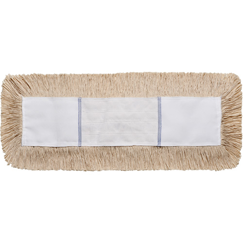 Dust Mop, Slip On Style, Cotton, 24" L x 5" W Trail Hammer and Bolt