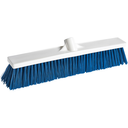 Balai-brosse pour le service alimentaire, Crins Moyen, 18", Polypropyl&egrave;ne, Blanc Trail Hammer and Bolt