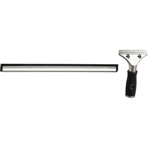 Raclette &agrave; fen&ecirc;tres avec manche, 18", Caoutchouc, Cadre Acier inoxydable Trail Hammer and Bolt