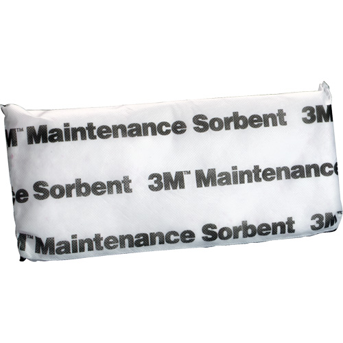 Tampon absorbant de maintenance, Huile seulement, 15" lo x 7" la, 12,6 gal absorption/pqt Trail Hammer and Bolt
