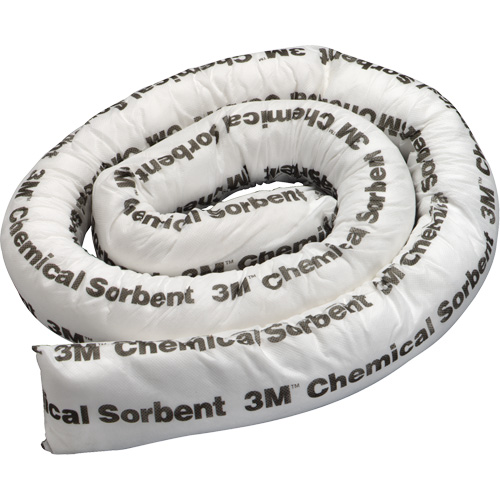 Chemical Sorbent Mini-Boom, Hazmat, 8' L x 3" W, 15.5 gal Absorbancy Trail Hammer and Bolt