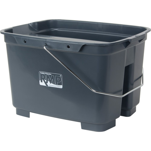 Seau double, Capacit&eacute; de 4,75 gal. US (19 pintes), Gris Trail Hammer and Bolt