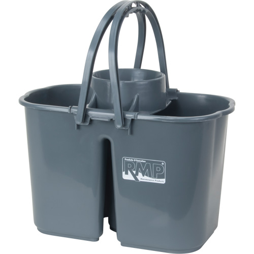 Seau et essoreuse pour vadrouille, Passoire, 3,75 gal. US (15 pintes), Gris Trail Hammer and Bolt
