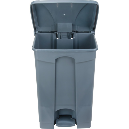 Step-On Garbage Can, Plastic, 12 US gal. Capacity Trail Hammer and Bolt