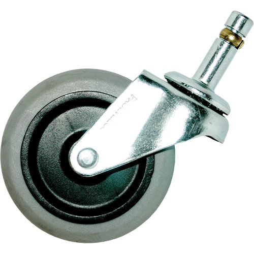 Roulette &agrave; tige pivotante de rechange pour socle roulant Trail Hammer and Bolt
