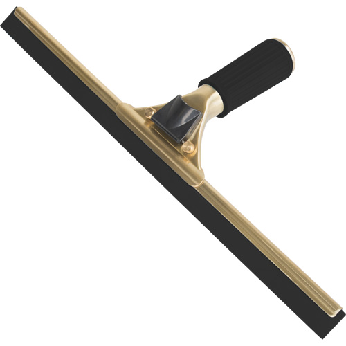 Raclette &agrave; main pour vitres, 14", Caoutchouc, Cadre Laiton Trail Hammer and Bolt