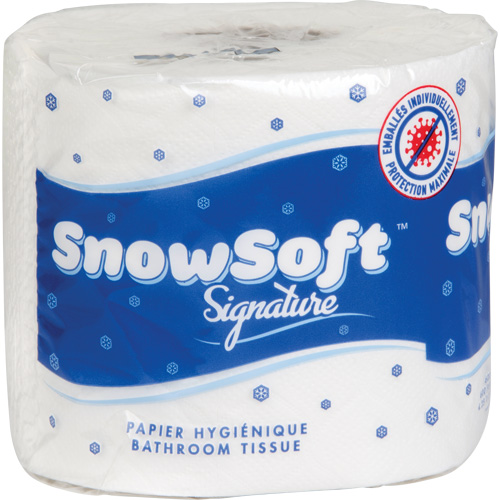 Snow Soft Premium Toilet Paper, 2 Ply, 600 Sheets/Roll, 145' Length, White Trail Hammer and Bolt