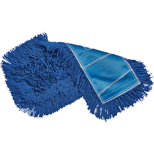 Economy Dust Mop, Slip On Style, Yarn, 48" L x 5" W Trail Hammer and Bolt