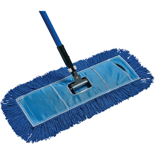 Economy Dust Mop, Slip On Style, Yarn, 48" L x 5" W Trail Hammer and Bolt