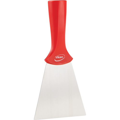 Handle-Mounted Stainless Steel Scraper, Red, 4" W x 8" L Trail Hammer and Bolt