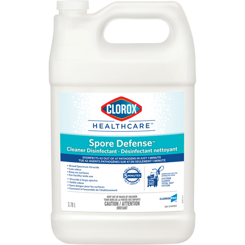 D&eacute;sinfectant nettoyant Clorox Healthcare Spore Defense, 3,78 L, Cruche Trail Hammer and Bolt