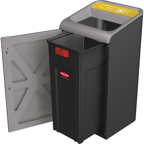 Configure Can Waste Container, Bulk/Curbside/Deskside, Steel, 15 US gal. Trail Hammer and Bolt