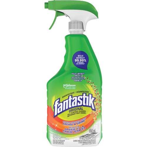 Fantastik&reg; Disinfectant Multi-Purpose Cleaner, 650 ml, Trigger Bottle Trail Hammer and Bolt