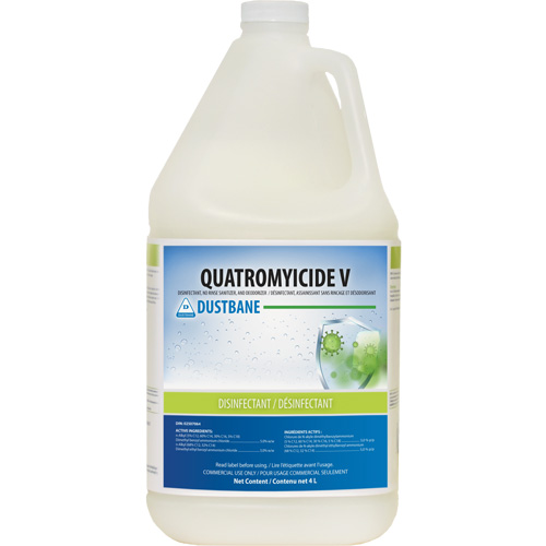 Quatromyicide V Disinfectant, Sanitizer & Deodorizer, 4 L, Jug Trail Hammer and Bolt