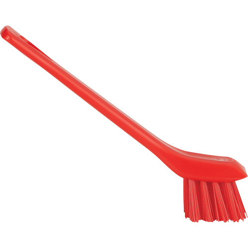 Brush with Scraping Edge, Stiff Bristles, 6" Long, Red Trail Hammer and Bolt