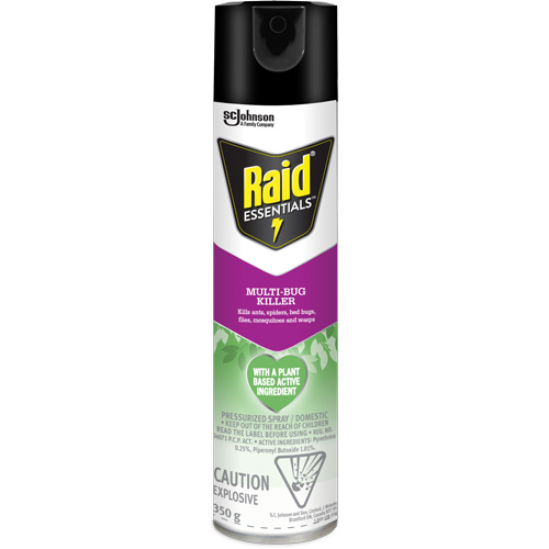 Insecticide polyvalent Essentials Raid, 350 g, Canette a&eacute;rosol Trail Hammer and Bolt
