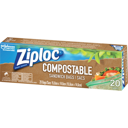 Sacs &agrave; sandwich compostables Ziploc Trail Hammer and Bolt