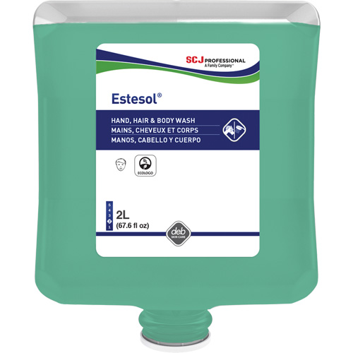 Nettoyant pour les mains, les cheveux et le corps Estesol, 2 L, For&ecirc;t tropicale, Cartouche en plastique Trail Hammer and Bolt