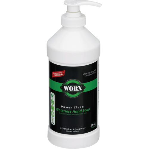 Savon pour les mains sans eau Power Clean, Liquide, 945 ml, Sans parfum Trail Hammer and Bolt