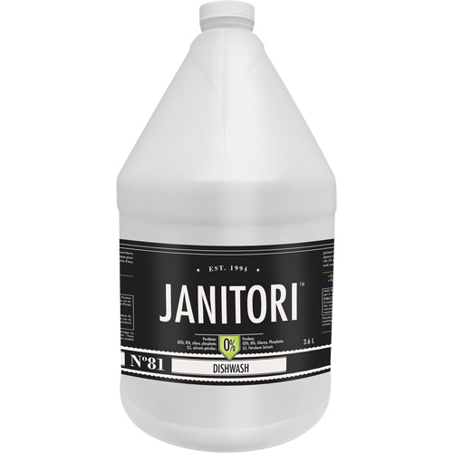 Janitori 81 Dishwash Cleaner, Liquid, 4 L Trail Hammer and Bolt