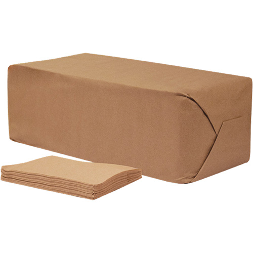 Pro Select&reg; Brown Napkins, 1 Ply, 12" x 12" Trail Hammer and Bolt