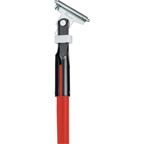 Manche rouge pour vadrouille &agrave; &eacute;pousseter Clipper, Fibre de verre, 1" dia, 60" lo Trail Hammer and Bolt